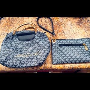 Michael Kors mini purse and wristlet wallet!!